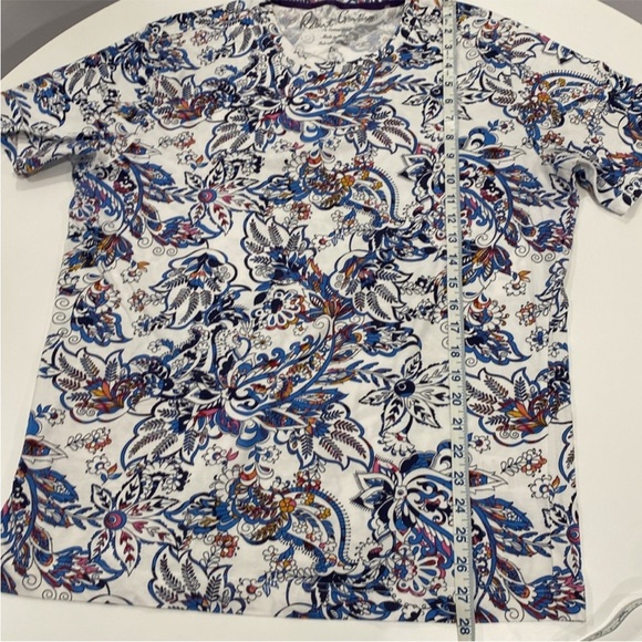 Robert Graham Paisley colorful abstract print short sleeve tee shirt size large - Picture 11 of 11